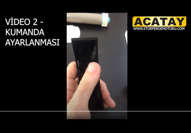 ACATAY - VIDEO 2 - CONTROL ADJUSTMENT - NOVO MOTOR