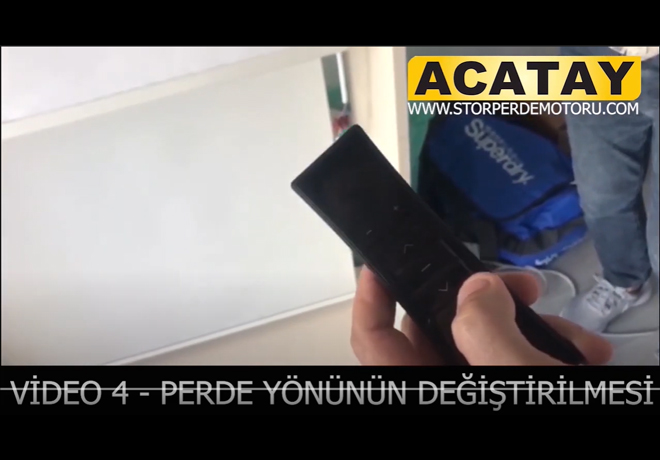 ACATAY - VİDEO 4 - PERDE YÖNÜNÜN DEĞİŞTİRİLMESİ - NOVO MOTOR