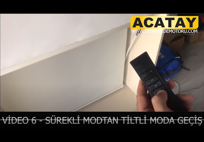 ACATAY - VİDEO 6 - SÜREKLİ MODTAN TİLTLİ MODA GEÇİŞ - NOVO MOTOR